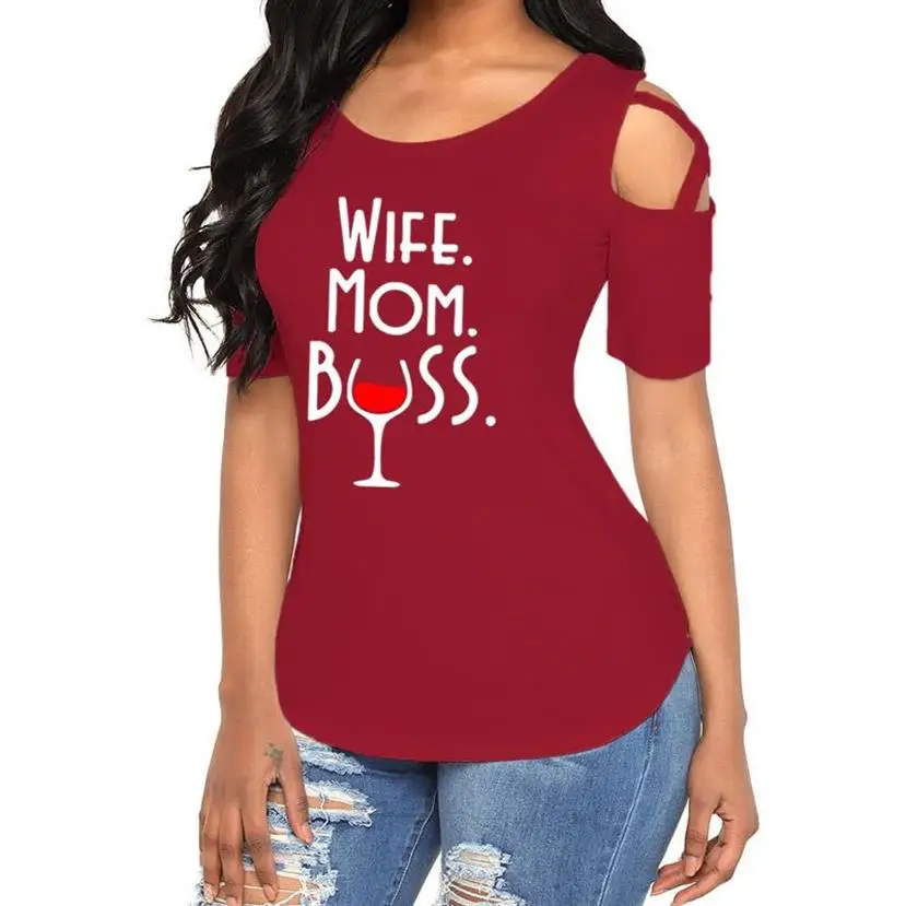 Summer Women T-shirt 2021 WIFE MOM BOSS Letters Print T-shirt Casual Off Shoulder T-Shirt For Women Tops Plus Size T-Shirt
Summer Women T-shirt 2021 WIFE MOM BOSS Letters Print T-shirt Casual Off Shoulder T-Shirt For Women Tops Plus Size T-Shirt