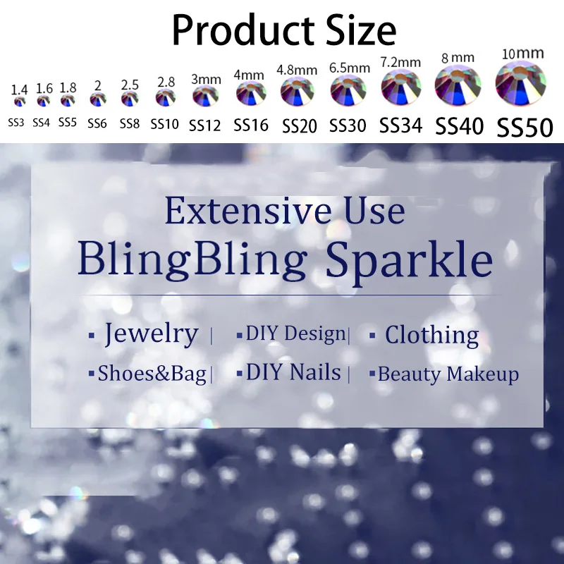SS3-SS50 Hotfix AB Colored Crystal Rhinestones Nail Art Flatback Rhinestones Crystals Stones For DIY jewelry Making Findings
SS3-SS50 Hotfix AB Colored Crystal Rhinestones Nail Art Flatback Rhinestones Crystals Stones For DIY jewelry Making Findings