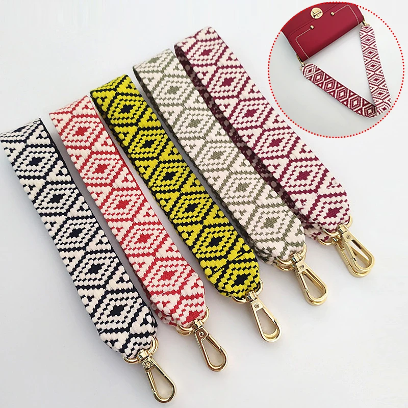 Wide Shoulder Straps Fashionable Bag Straps Ethnic Style Shoulder Straps Colored Polyester Cotton Bag Accessories High Quality
Wide Shoulder Straps Fashionable Bag Straps Ethnic Style Shoulder Straps Colored Polyester Cotton Bag Accessories High Quality
