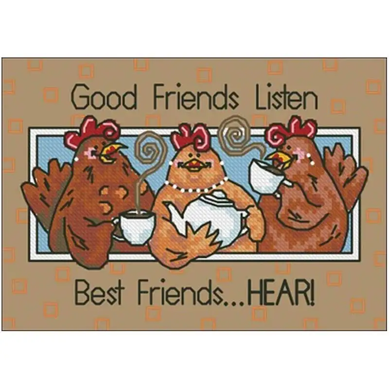 Little chicken drinking coffee patterns counted 11CT 14CT DIY Cross Stitch Sets wholesale Cross-stitch Kit Embroidery Needlework
Little chicken drinking coffee patterns counted 11CT 14CT DIY Cross Stitch Sets wholesale Cross-stitch Kit Embroidery Needlework