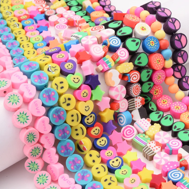 Approx 40Pcs/Lot 10mm Flat Round Polymer Clay Beads Spacer Loose Beads for DIY Jewelry Making Handmade Bracelet Accesories
Approx 40Pcs/Lot 10mm Flat Round Polymer Clay Beads Spacer Loose Beads for DIY Jewelry Making Handmade Bracelet Accesories