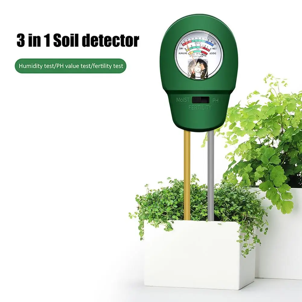 3 In 1 Garden Soil Wetness Fertility PH Tester Gardening Meter PH Moisture Light Fertility Tester Wet And Dry Garden Tools
3 In 1 Garden Soil Wetness Fertility PH Tester Gardening Meter PH Moisture Light Fertility Tester Wet And Dry Garden Tools