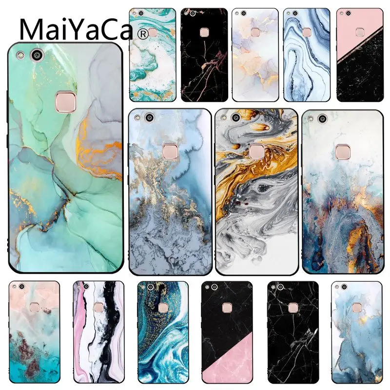 Maiyaca мраморный коллаж Печатный чехол для телефона Huawei Y9 Y7 Y6 II Y5 Prime 2018 2019|Бамперы| |
