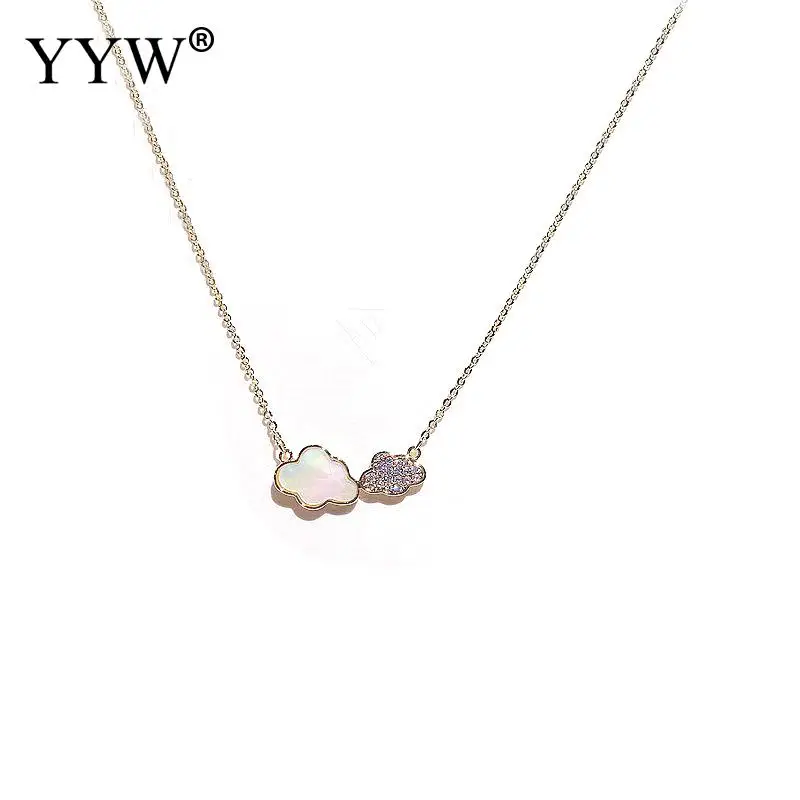 Shell Cloud Necklace Temperament Simple Zircon Necklace Fashion All-Match Necklace For Female Daily Wear Length Approx 15.74inch
Shell Cloud Necklace Temperament Simple Zircon Necklace Fashion All-Match Necklace For Female Daily Wear Length Approx 15.74inch