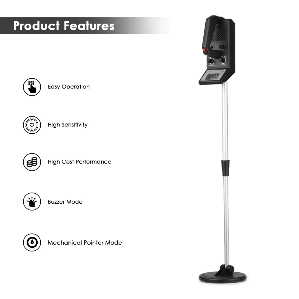 Underground Metal Detector Lightweight Ground Nugget Hunter Gold Digger Silver Treasure Coins Jewelry Seeker Finder for Kids
Underground Metal Detector Lightweight Ground Nugget Hunter Gold Digger Silver Treasure Coins Jewelry Seeker Finder for Kids