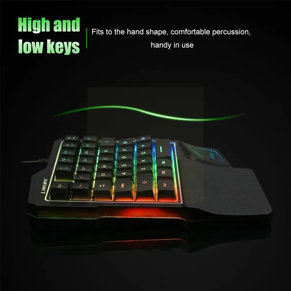 Механическая игровая клавиатура с подсветкой одной рукой H0g4
Механическая игровая клавиатура с подсветкой одной рукой H0g4