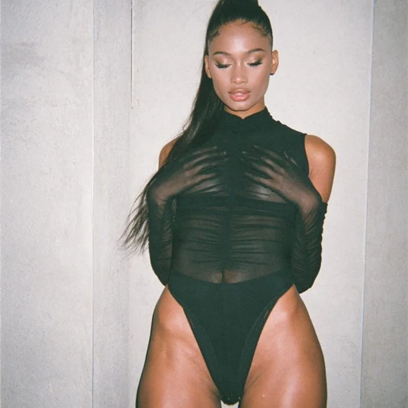 Женское Сетчатое прозрачное боди с открытыми плечами, плиссированные боди, облегающая эластичная водолазка, Женская сексуальная одежда дл...
Женское Сетчатое прозрачное боди с открытыми плечами, плиссированные боди, облегающая эластичная водолазка, Женская сексуальная одежда дл...