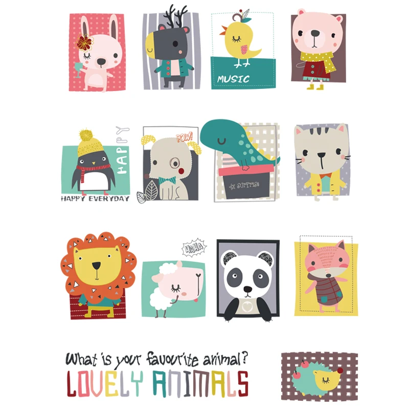 Cartoon Animal Wall Stickers Home Decor Living Room Bedroom Children Room DIY Waterproof Creative Wall Decals Wallpaper
Cartoon Animal Wall Stickers Home Decor Living Room Bedroom Children Room DIY Waterproof Creative Wall Decals Wallpaper