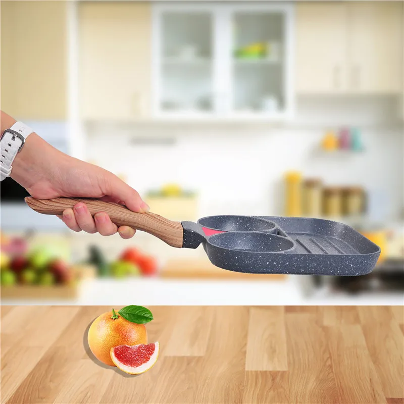 Fried Egg Pan Double Hole Flat Bottom Pan Creative Breakfast Fried Steak Household Small Frying Pan Non-stick Pot Pans
Fried Egg Pan Double Hole Flat Bottom Pan Creative Breakfast Fried Steak Household Small Frying Pan Non-stick Pot Pans