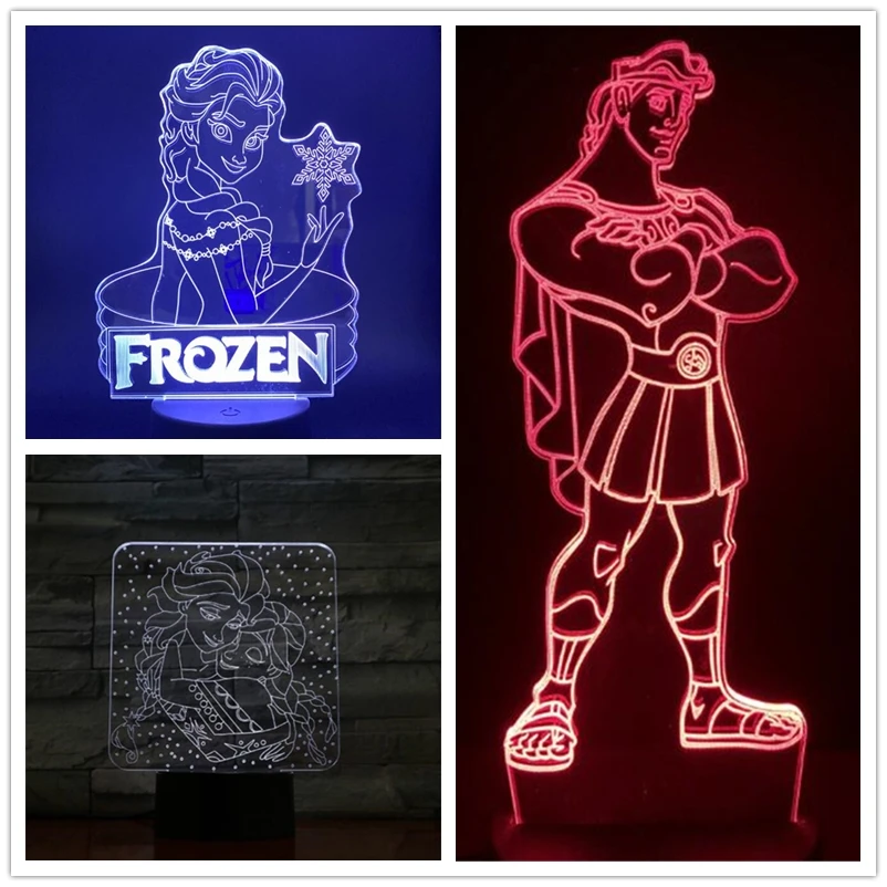 Disney Frozen Anime 3D Lamp Snow Queen Elsa Anna LED Night Lights Princess LED Color Changing Lamparas Dedroom Decor Kids Gift
Disney Frozen Anime 3D Lamp Snow Queen Elsa Anna LED Night Lights Princess LED Color Changing Lamparas Dedroom Decor Kids Gift