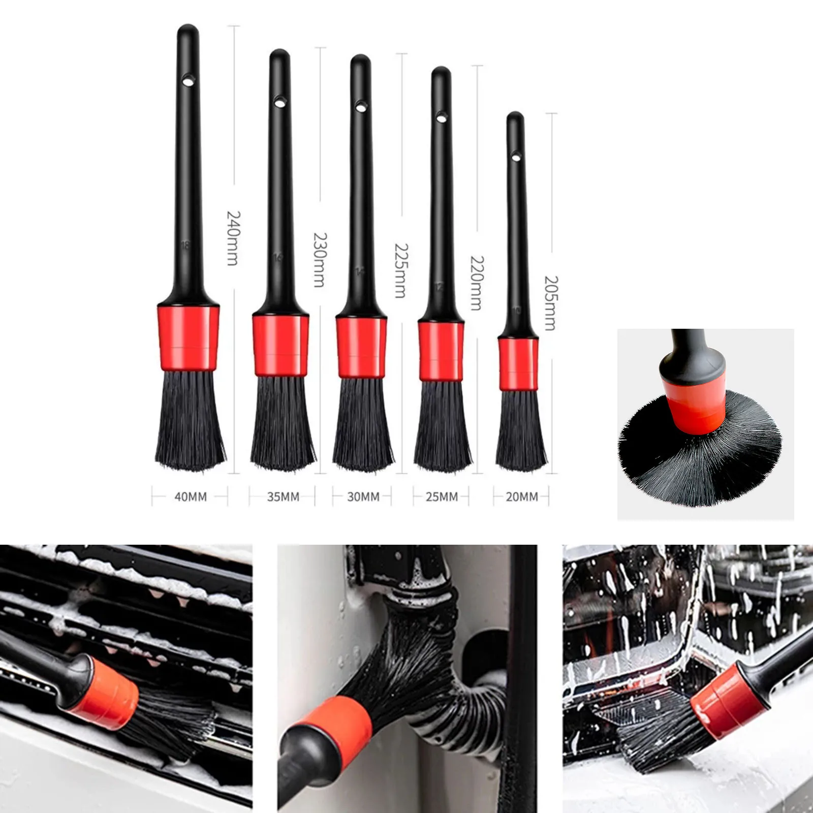 5 Different Brush Sizes Automotive Detail Brushes Detailing Brush Set Dashboard Air Outlet Clean Brush Tools for Car
5 Different Brush Sizes Automotive Detail Brushes Detailing Brush Set Dashboard Air Outlet Clean Brush Tools for Car