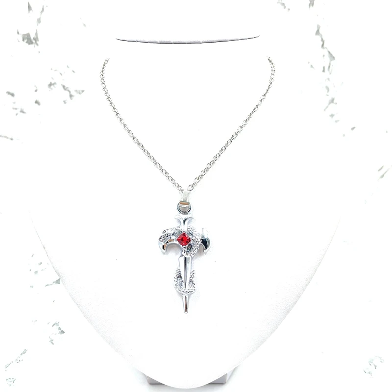 Stars with the same tide brand sword snake pendant personalized fashion men's snake cross necklace creative student jewelry
Stars with the same tide brand sword snake pendant personalized fashion men's snake cross necklace creative student jewelry