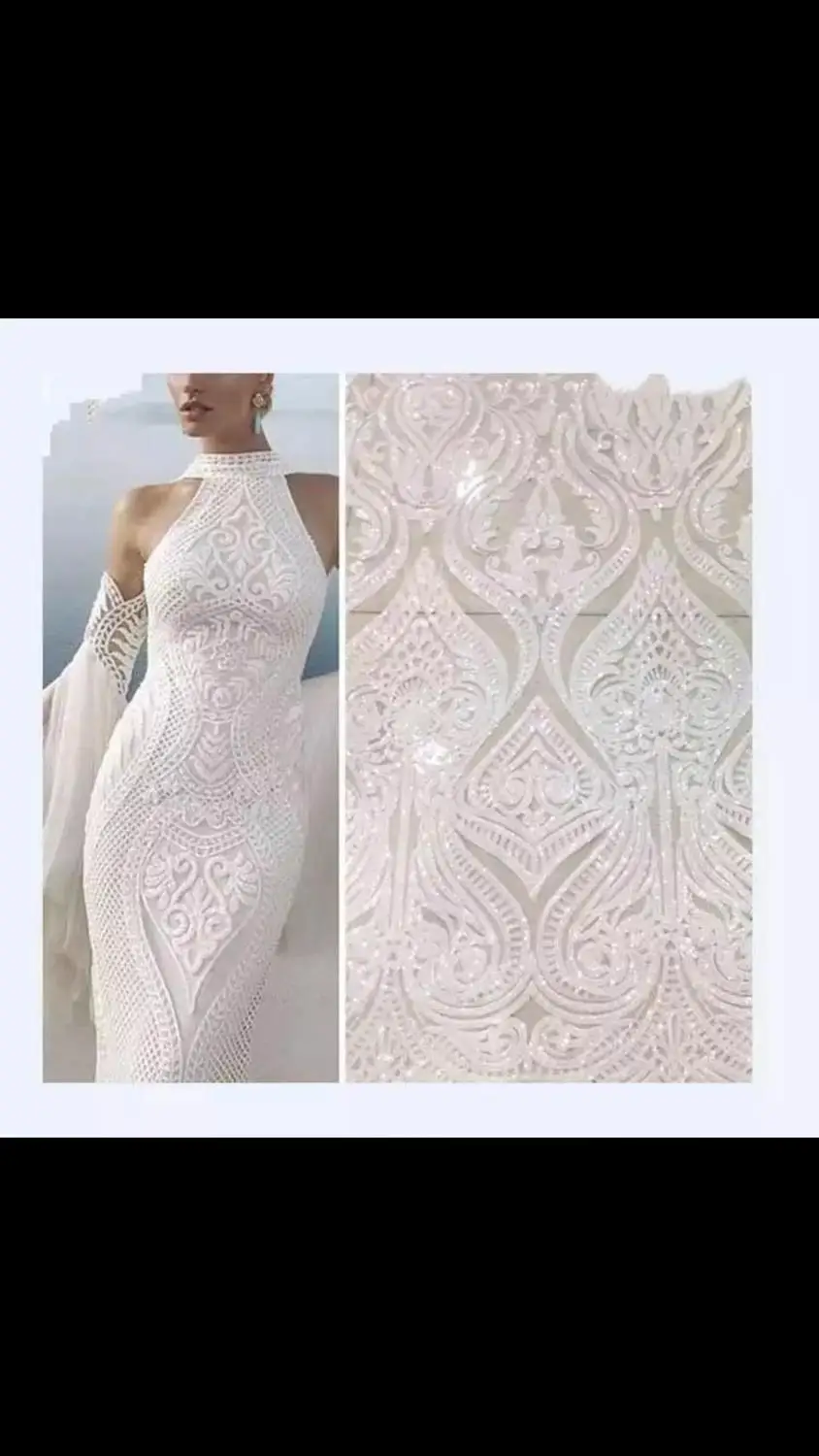 MIQIER High Quality African Nigerian Sequins Tulle Lace Fabric Embroidery Gauze Guipure Wedding Party Dress Fabric For Sewing
MIQIER High Quality African Nigerian Sequins Tulle Lace Fabric Embroidery Gauze Guipure Wedding Party Dress Fabric For Sewing