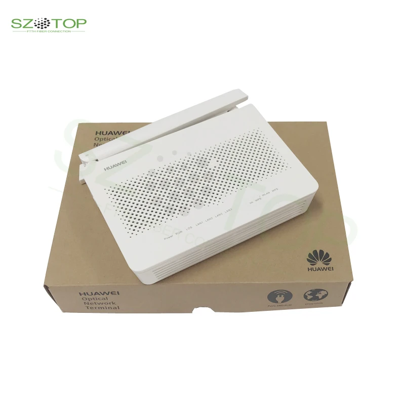 hua wei EG8145V5 Gpon ONU FTTH 4GE+1POTS+1USB+2.4G/5G+ wifi With English modem router with Box and Adapter
hua wei EG8145V5 Gpon ONU FTTH 4GE+1POTS+1USB+2.4G/5G+ wifi With English modem router with Box and Adapter