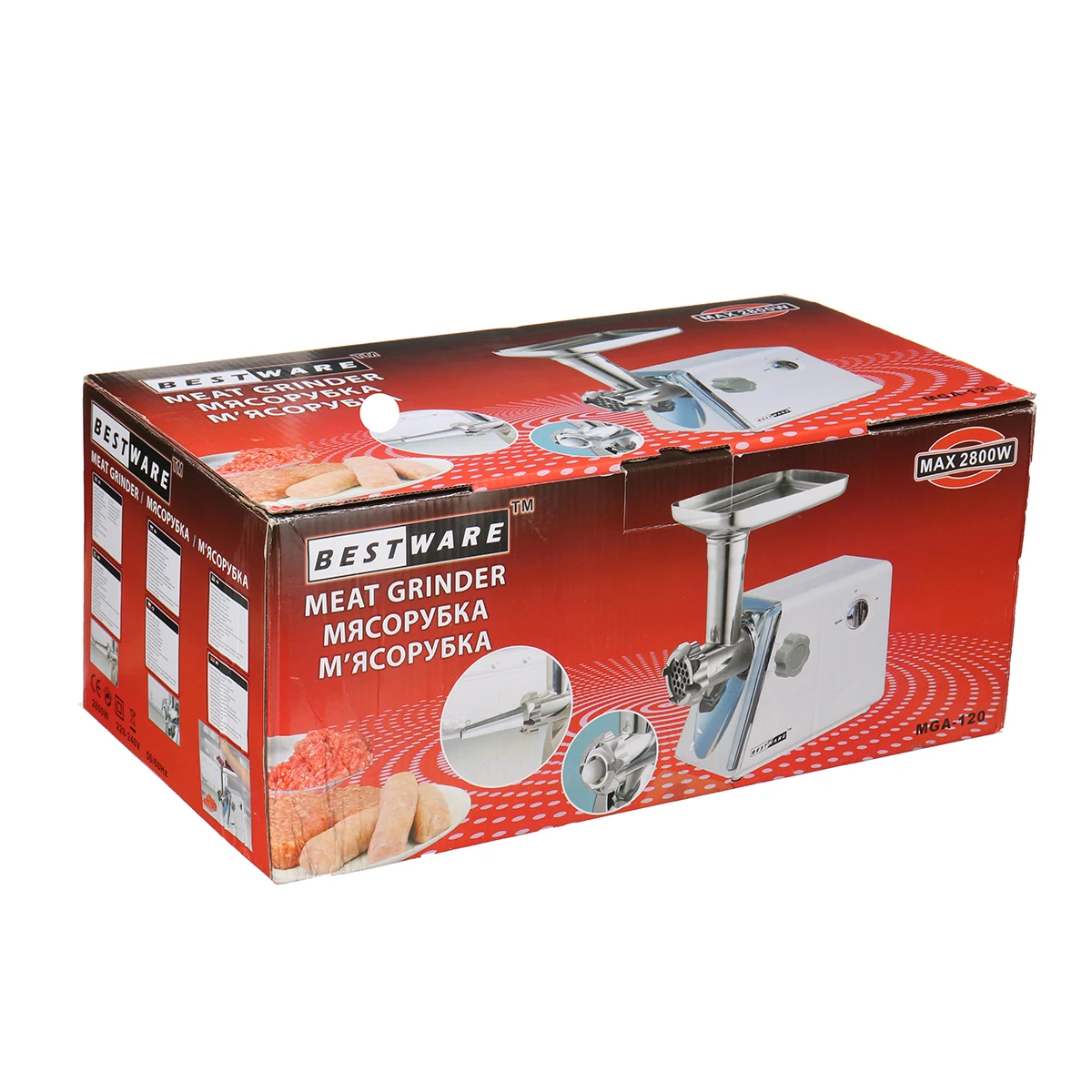 Multifunction 2800W 220V-240V Electric Meat Grinder Sausage Machine Mincer Kitchen Tool 15x34x33cm Three Grinding Plates
Multifunction 2800W 220V-240V Electric Meat Grinder Sausage Machine Mincer Kitchen Tool 15x34x33cm Three Grinding Plates