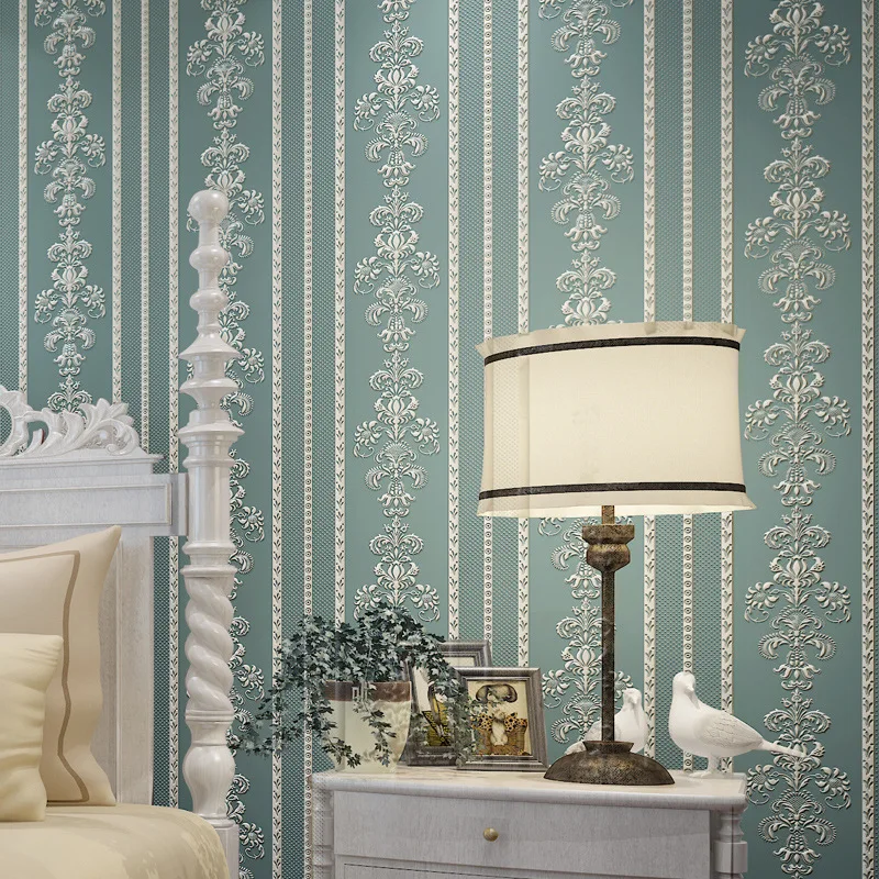 Blue 3D Strip Wallpaper Non Woven Self Adhesive Wall Paper Floral Bedroom Living Room Wall Decoration Children Room Sticker 0.53
Blue 3D Strip Wallpaper Non Woven Self Adhesive Wall Paper Floral Bedroom Living Room Wall Decoration Children Room Sticker 0.53