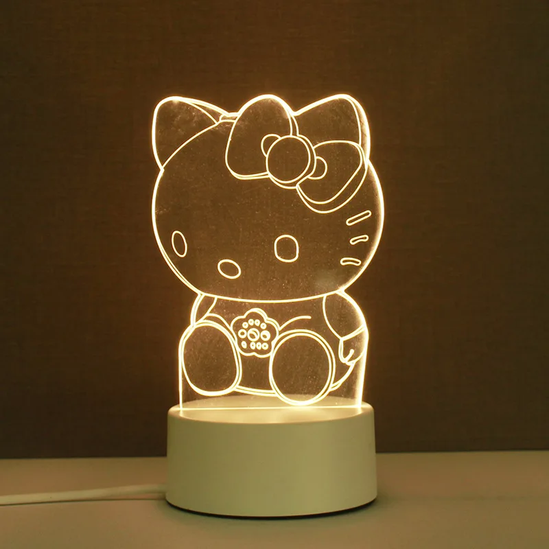 Kawaii 3D Night Light Sanrio Accessories Kitty Kuromi My Melody Cinnamoroll Cute Beauty Bedroom Lights Decoration For Girls Gift
Kawaii 3D Night Light Sanrio Accessories Kitty Kuromi My Melody Cinnamoroll Cute Beauty Bedroom Lights Decoration For Girls Gift