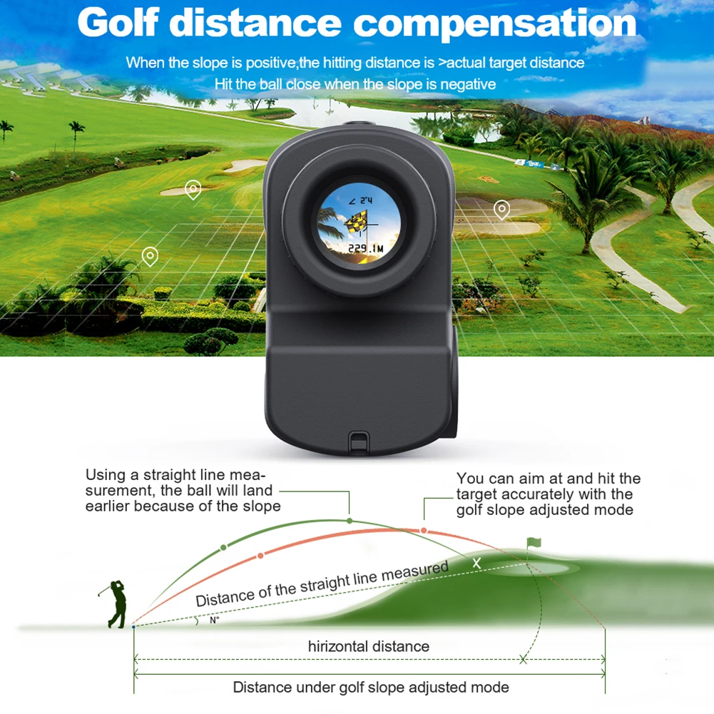 GOLF Rangefinder with Slope for Hunting Sport 1200m 1500m Handheld Laser Range Finder Telescope Measure Distance Meter
GOLF Rangefinder with Slope for Hunting Sport 1200m 1500m Handheld Laser Range Finder Telescope Measure Distance Meter