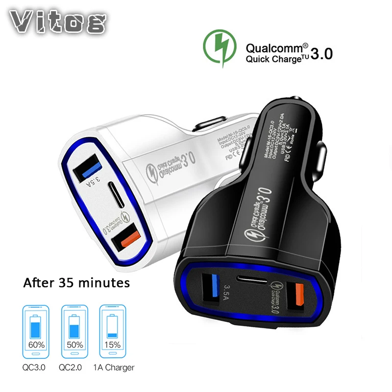 Quick Charge 3.0 Car Charger QC 3.0 3 Port USB Fast Charger for Car Phone Charging Adapter for iPhone Xiaomi charger for phone
Quick Charge 3.0 Car Charger QC 3.0 3 Port USB Fast Charger for Car Phone Charging Adapter for iPhone Xiaomi charger for phone