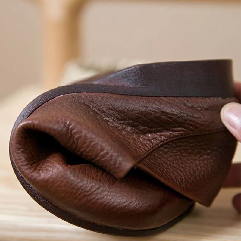 Leather shoes women Flat Shoes Handmade Slip-on Retro handmade Walking Shoes ethnic Butterfly-knot soft Loafers shoes 2021 new
Leather shoes women Flat Shoes Handmade Slip-on Retro handmade Walking Shoes ethnic Butterfly-knot soft Loafers shoes 2021 new