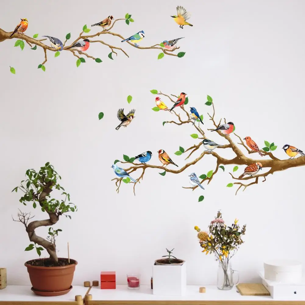 Bird on branch Wall Sticker living room sofa TV background for home decoration wallpaper bedroom office Self-adhesive stickers
Bird on branch Wall Sticker living room sofa TV background for home decoration wallpaper bedroom office Self-adhesive stickers