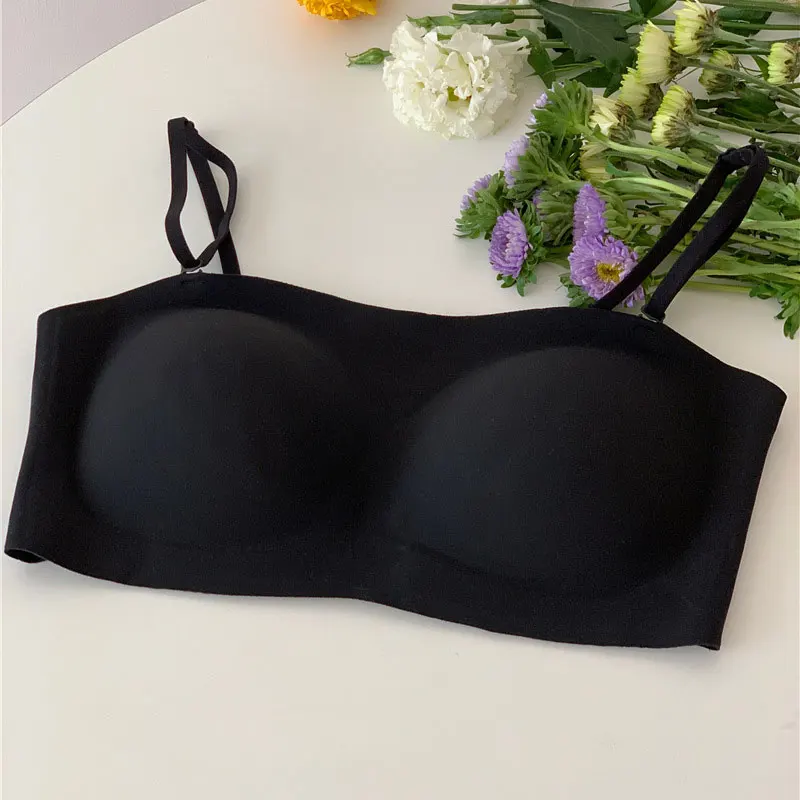 New Women Simple Underwear Tops Strapless No Steel Ring Invisible Bra Underwear Ropa Interior Femenina 2020
New Women Simple Underwear Tops Strapless No Steel Ring Invisible Bra Underwear Ropa Interior Femenina 2020