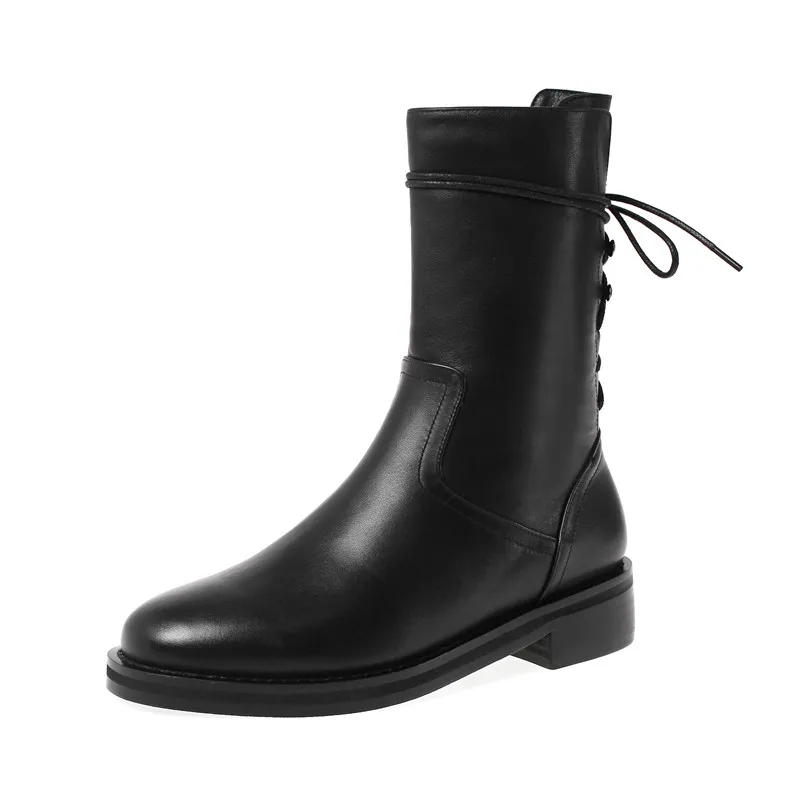 Mobetty Leather Zip Matin Boots Women Soft Lace-Up Heel Ankle Boots New fashion Heel Short Booties Botines Mujer Botas Feminina
Mobetty Leather Zip Matin Boots Women Soft Lace-Up Heel Ankle Boots New fashion Heel Short Booties Botines Mujer Botas Feminina