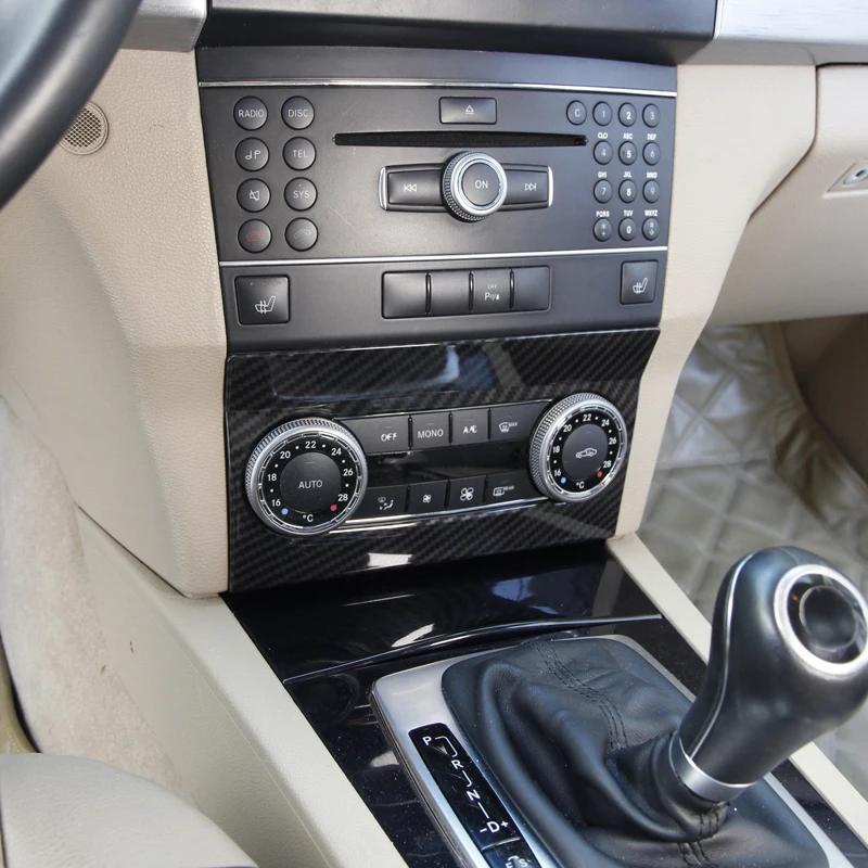 ABS углеродное волокно для Mercedes Benz GLK Class X204 300 260 2008-2012 интерьерные наклейки на