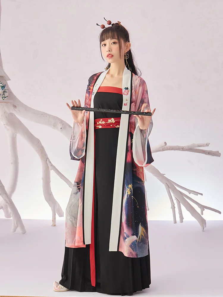2022 chinese hanfu dress vintage stage performance outfit fairy folk dance costume exquisite printing and embroidery hanfu
2022 chinese hanfu dress vintage stage performance outfit fairy folk dance costume exquisite printing and embroidery hanfu