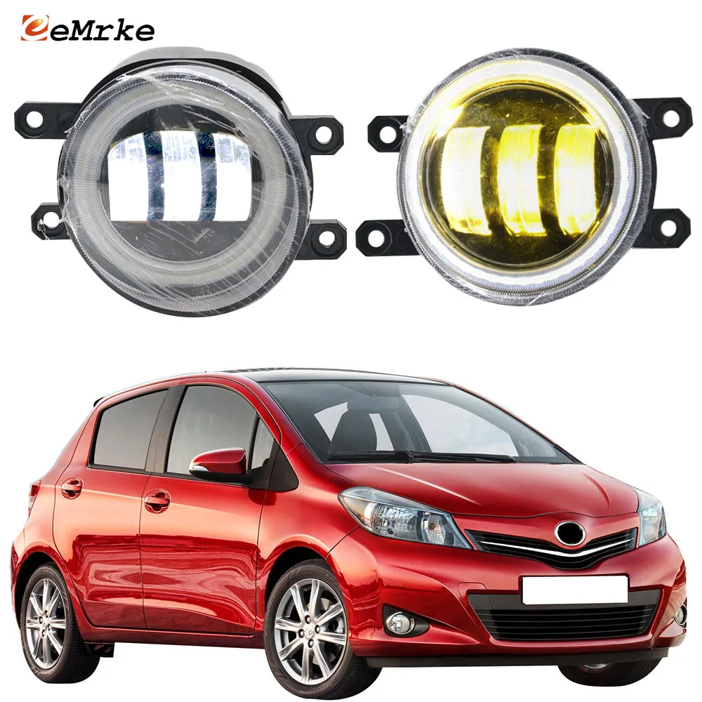 2-Pcs LED Anti Fog Lights for Toyota Yaris Vitz Hatchback XP13 2011~2014 Angel Eye DRL Daylight Headlights Lamp Car Accessories
2-Pcs LED Anti Fog Lights for Toyota Yaris Vitz Hatchback XP13 2011~2014 Angel Eye DRL Daylight Headlights Lamp Car Accessories