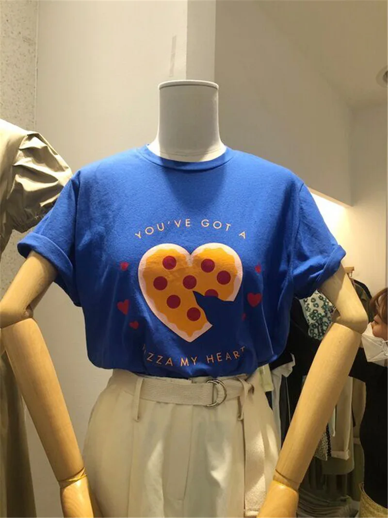 dongdamen women's 2021 summer new Korean fashion round neck love letter printed short sleeve T-shirt for women
dongdamen women's 2021 summer new Korean fashion round neck love letter printed short sleeve T-shirt for women