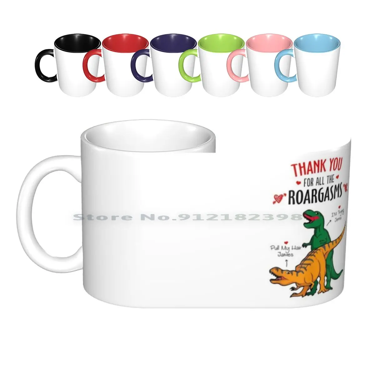 

Забавный динозавр, подарок, керамические кружки, кофейные чашки, Кружка для молока и чая, идеальная идея для дня рождения