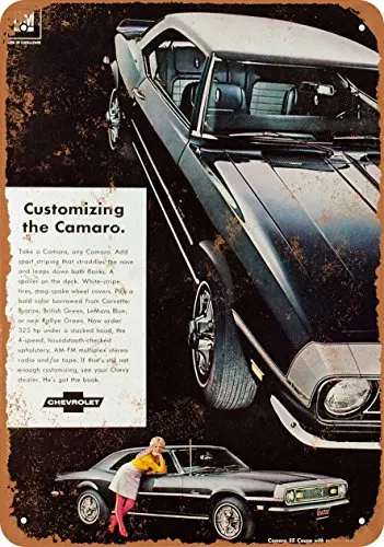 Металлический знак-1968, персонализированный Camaro SS Coupe-винтажный Настенный декор для кафе, пива, бара, декоративные поделки
Металлический знак-1968, персонализированный Camaro SS Coupe-винтажный Настенный декор для кафе, пива, бара, декоративные поделки