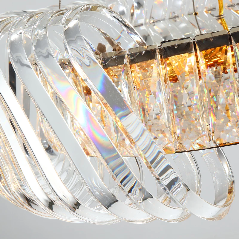 Post-Modern LED crystal Pendant Lights creative luxury iron hanging light living room bedroom restaurant crystal Pendant Lights
Post-Modern LED crystal Pendant Lights creative luxury iron hanging light living room bedroom restaurant crystal Pendant Lights