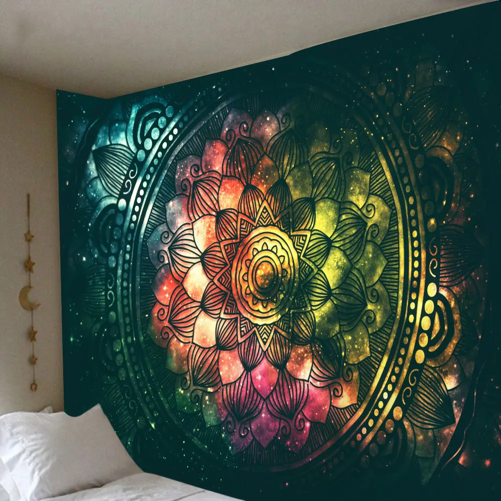 India Mandala Tapestry Hanging Hippie Boho Home Room Decor Thin Wall Cloth Mandala Psychedelic Tapestry Wall Carpet Tapestries
India Mandala Tapestry Hanging Hippie Boho Home Room Decor Thin Wall Cloth Mandala Psychedelic Tapestry Wall Carpet Tapestries