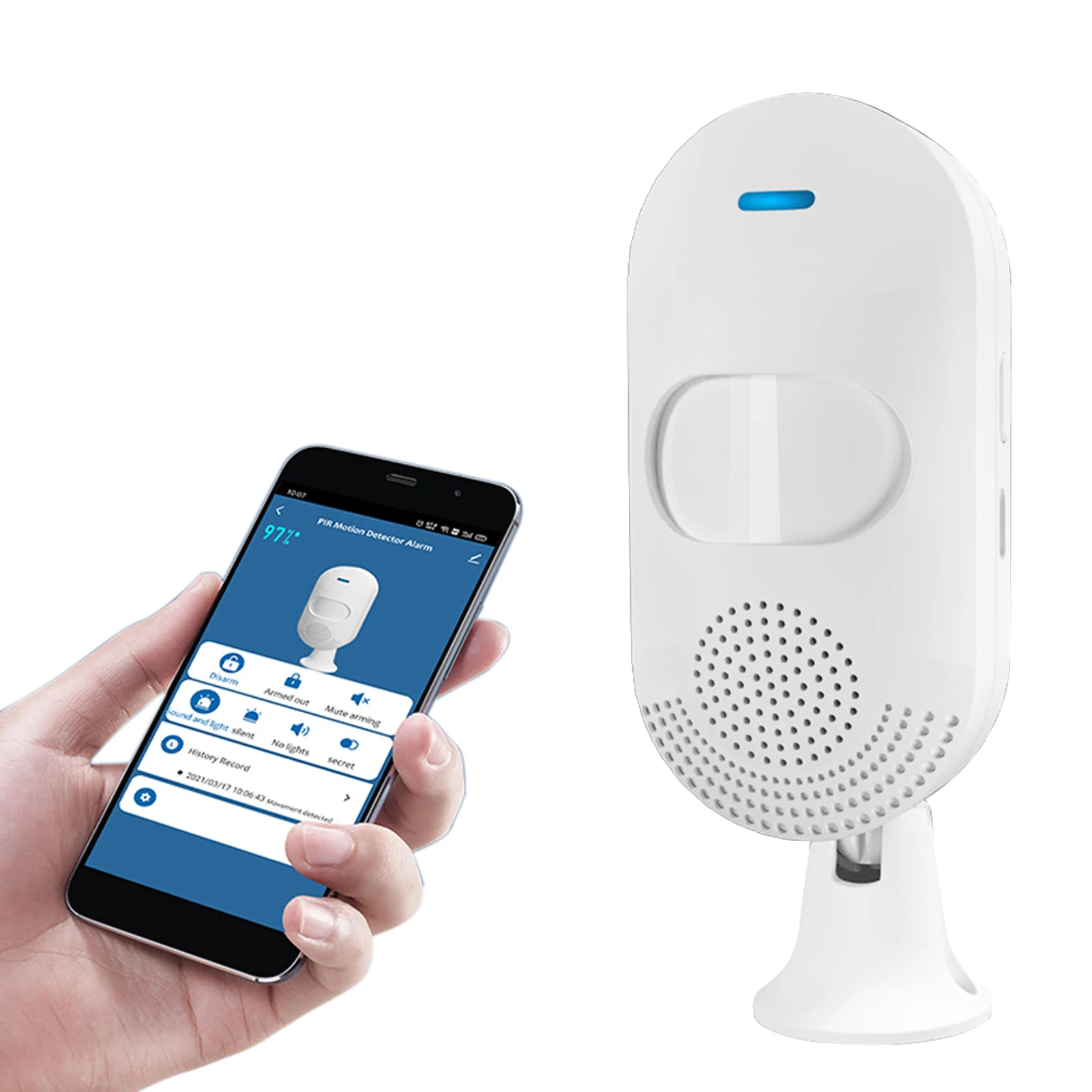 Tuya WiFi инфракрасный детектор маленький звук и светильник с сигнализацией дистанционные противоугонные датчики иммунная функция ПЭТ совмес...
Tuya WiFi инфракрасный детектор маленький звук и светильник с сигнализацией дистанционные противоугонные датчики иммунная функция ПЭТ совмес...