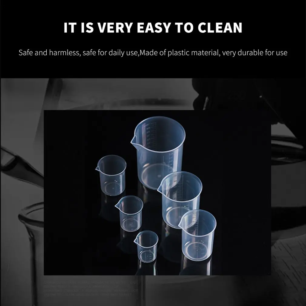 Practical 100ML Transparent Cup Scale Plastic Measuring Cup Measuring Tools for Home Baking Kitchen Tools
Practical 100ML Transparent Cup Scale Plastic Measuring Cup Measuring Tools for Home Baking Kitchen Tools