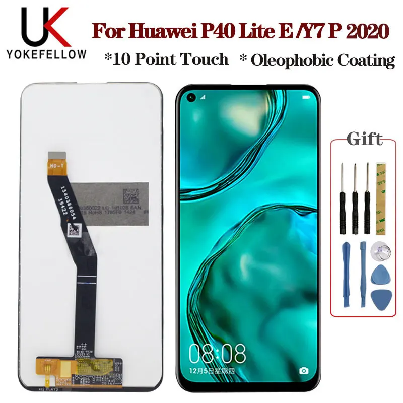 Оригинальный ЖК дисплей для Huawei P40 lite E сменный сенсорный экран с цифровым