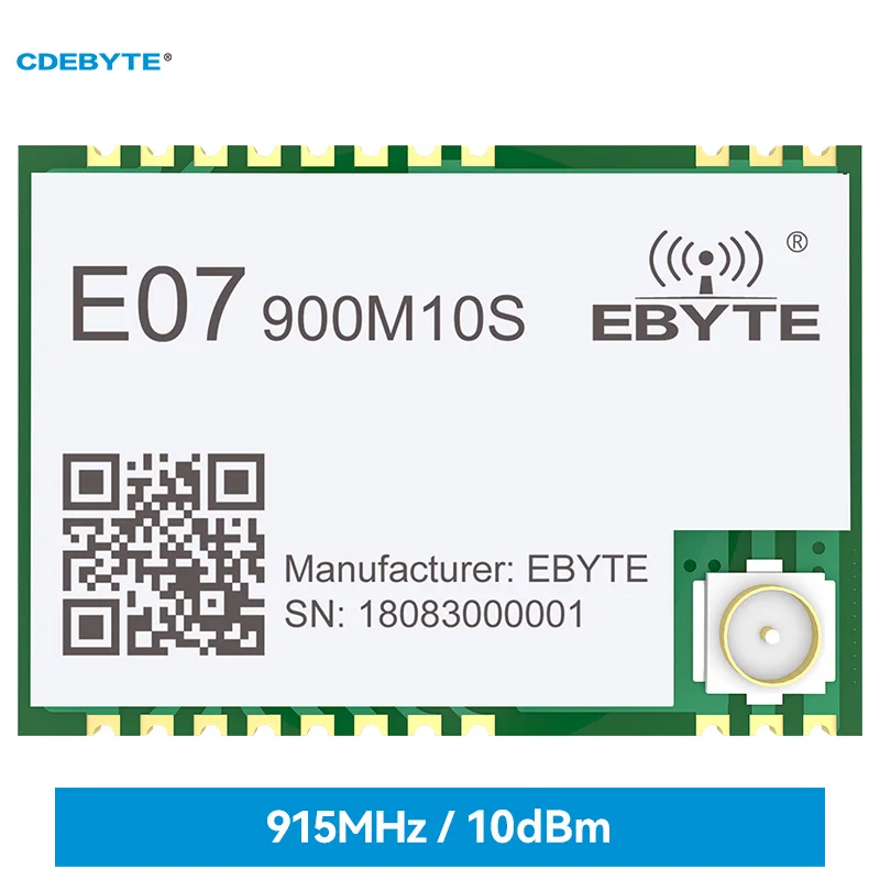 TI CC1101 беспроводной радиочастотный модуль 868 МГц 915 МГц большой диапазон 1,5 км IPEX/Stamp антенна посылка верстия SMD Package E07-900M10S SPI беспроводной моду...
TI CC1101 беспроводной радиочастотный модуль 868 МГц 915 МГц большой диапазон 1,5 км IPEX/Stamp антенна посылка верстия SMD Package E07-900M10S SPI беспроводной моду...