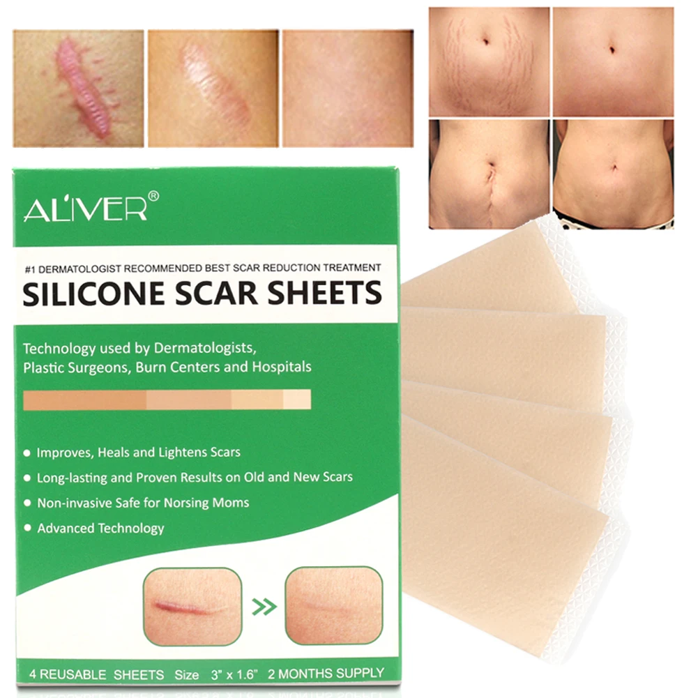4 PcsEfficient Surgery Scar Removal Silicone Gel Sheet Therapy Patch for Acne Trauma Burn Scar Skin Repair Scar Treatment Tools
4 PcsEfficient Surgery Scar Removal Silicone Gel Sheet Therapy Patch for Acne Trauma Burn Scar Skin Repair Scar Treatment Tools