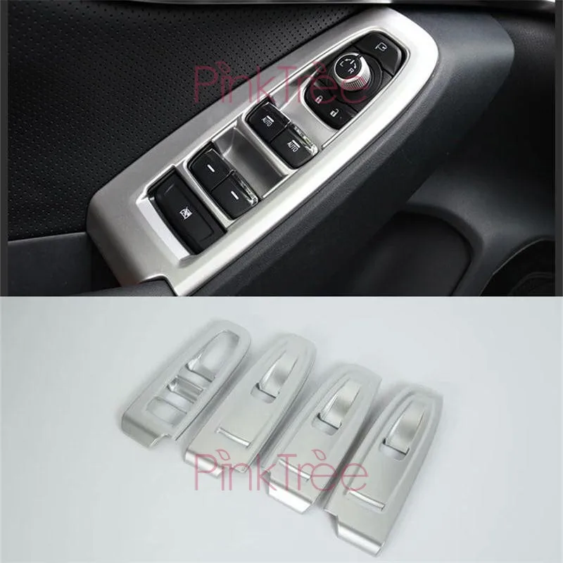 2017- 2019 оконный подъемник, крышка кнопки, Обшивка двери, подлокотник, панель, рама для Subaru Crosstrek, аксессуары для стайлинга автомобиля