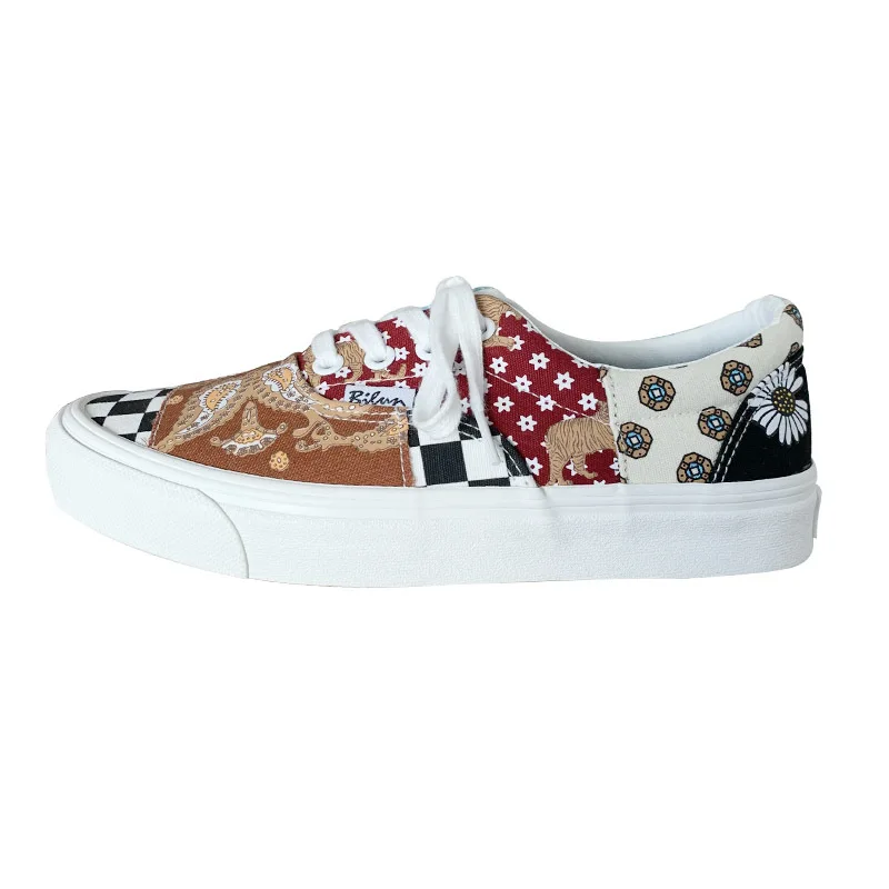 2020 autumn new sports and leisure all-match Korean color matching niche retro plaid canvas shoes flat shoes women's shoes 35-40
2020 autumn new sports and leisure all-match Korean color matching niche retro plaid canvas shoes flat shoes women's shoes 35-40