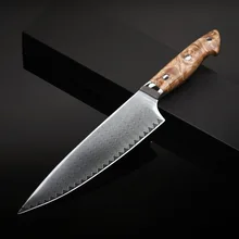 Кухонные ножи 67 слоев vg10 нож шеф повара из дамасской стали