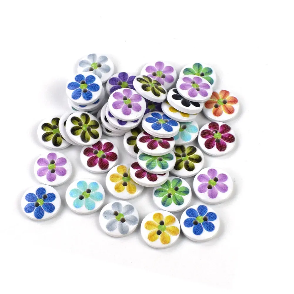 500PCS Natural Mixed Flowers Printed Round Wood Buttons Scrapbooking Decorative 2 Holes Christmas Button Crafts Sewing
500PCS Natural Mixed Flowers Printed Round Wood Buttons Scrapbooking Decorative 2 Holes Christmas Button Crafts Sewing