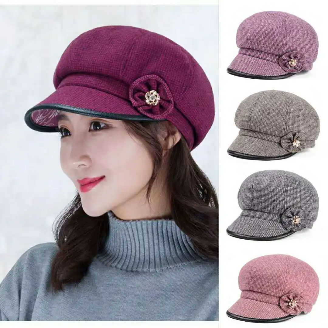 Autumn Winter Flower Beret for Women Lady Round Octagonal Hat Female Leisure Baseball CapSloid Newsboy Cap Ladies Painter Cap
Autumn Winter Flower Beret for Women Lady Round Octagonal Hat Female Leisure Baseball CapSloid Newsboy Cap Ladies Painter Cap