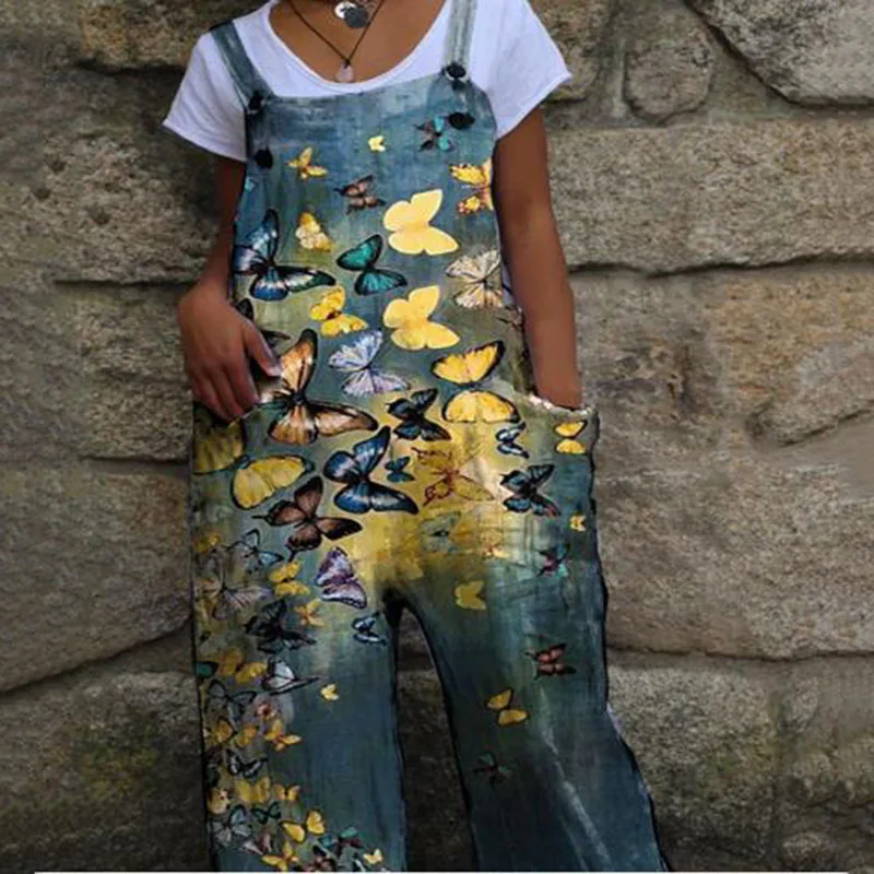 2021 Women Printed Straps Sleeveless Off Shoulder Casual Loose Straight Playsuits Pocket Plus Size 3XL Streetwear Dropshipping
2021 Women Printed Straps Sleeveless Off Shoulder Casual Loose Straight Playsuits Pocket Plus Size 3XL Streetwear Dropshipping