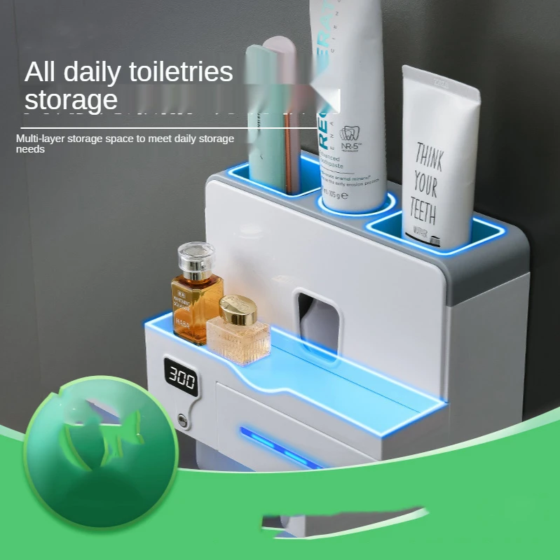 UV Toothbrush Sterilizer Toothbrush Holder Automatic Toothpaste Squeezer Home Bathroom SetWall-Mounted Free Punch
UV Toothbrush Sterilizer Toothbrush Holder Automatic Toothpaste Squeezer Home Bathroom SetWall-Mounted Free Punch