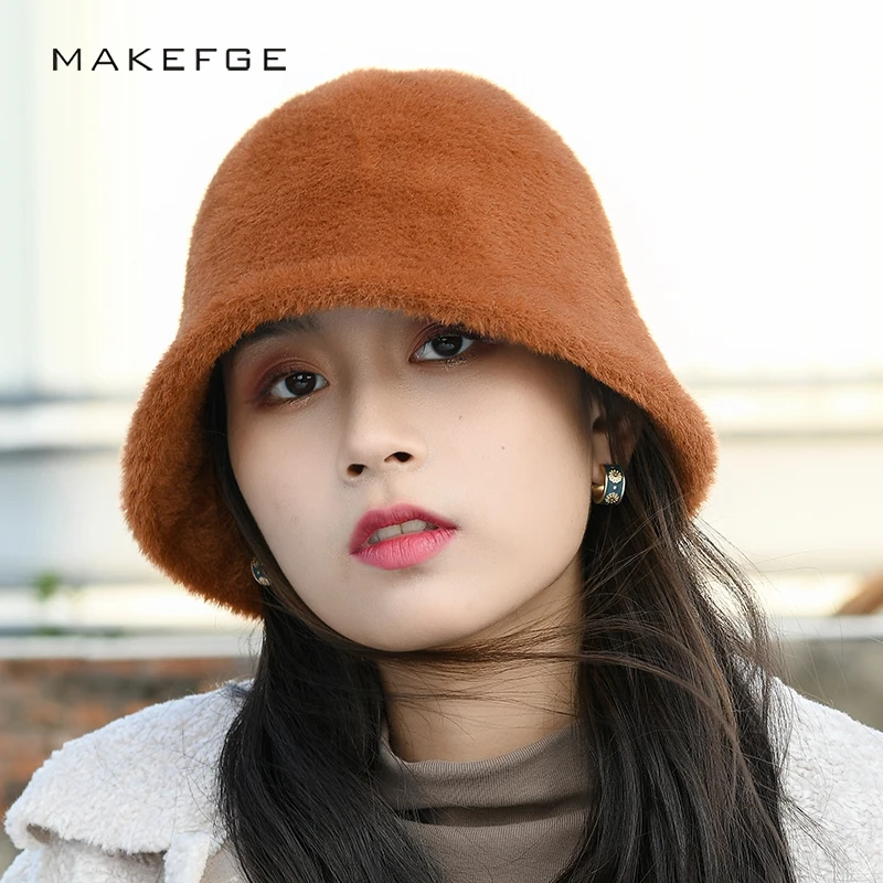 Winter Cashmere Bucket Hat For Women Panama Caps, Female Beanie Wool Sunshade To Keep Warm, Retro Solid Color Fisherman Hat New
Winter Cashmere Bucket Hat For Women Panama Caps, Female Beanie Wool Sunshade To Keep Warm, Retro Solid Color Fisherman Hat New