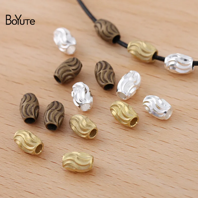 BoYuTe (100 Pieces) 5*7MM Carved Bean Beads Factory Direct Sale Diy Metal Brass Beads for Jewelry Making
BoYuTe (100 Pieces) 5*7MM Carved Bean Beads Factory Direct Sale Diy Metal Brass Beads for Jewelry Making