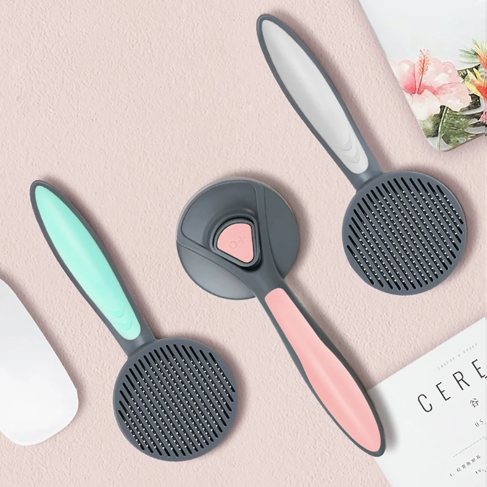 Self Cleaning Slicker Brush – Gently Removes Loose Undercoat, Mats and Tangled Hair – Your Dog or Cat Will Love Grooming Brush
Self Cleaning Slicker Brush – Gently Removes Loose Undercoat, Mats and Tangled Hair – Your Dog or Cat Will Love Grooming Brush